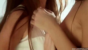 sensual erotic lesbians gently masturbating