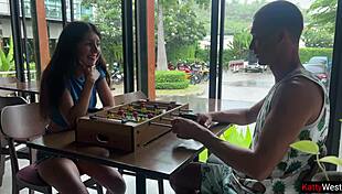 Teen Loses Game and Gets Cum on Face