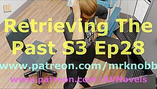 Retrieving The Past Season 3 Episode 28 With Brunette Characters In A Game Setting