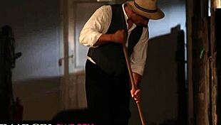 Torrid Threesome In The Stables