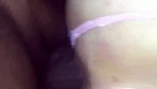 Kingblack eats married slut's pussy and sends her to cuckold with torn panties