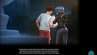 Sexy teen superhero roleplays with milf