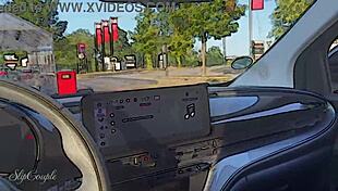 Milf gives handjob in car on busy parking lot?