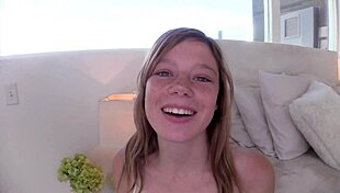 Mia Collins And Victoria Brookes Share Guy In Blowjob