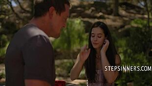 So, stepsiblings Abbie Maley and her guy got wild in a park.