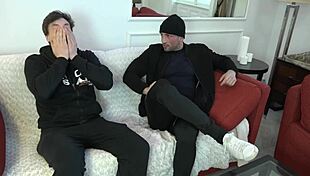 Two Guys Fucking Russian Babe's Ass!