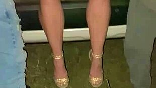 Redhead housewife's first dogging adventure with big black cocks in abandoned lot