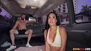 Dancer Sandy Love Performs on Bus