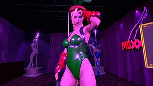 Crazy Cammy White Rides Huge Cock In VR Game Cosplay!