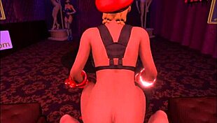 Crazy Cammy White Rides Huge Cock In VR Game Cosplay!
