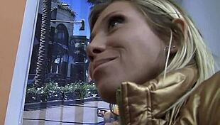 Blonde Cutie Stars In Public Fuck Video For Cash Scene 1!
