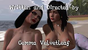 Girls licking pussies on beach