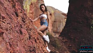 Gloria Sol Outdoor Striptease!