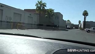 BBW babe with huge tits captured