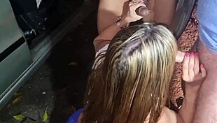 Wild Orgy In Public Parking Lot