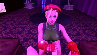 Crazy Cammy White Rides Huge Cock In VR Game Cosplay!