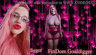 Goddess gives face joi with sex for cash and financial domination