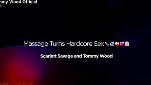 Massage With Big Ass Blonde Turns Into Hardcore Fucking And Cumshot