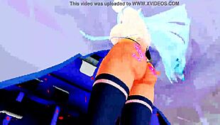 half-naked girl dancing in hentai anime world