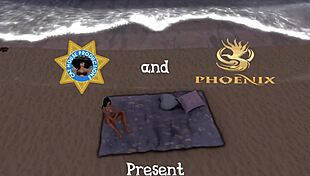 Girls licking pussies on beach