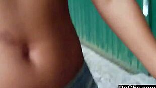 girlfriend boldly teases boyfriend in bikini flashing