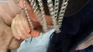 young wife delivers intense blowjob with mouthful finish