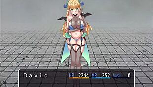 Femdom mistress dominates with intense handjob and blowjob in tower of alfimia part 1.