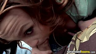 check out sadie leigh, that stranded teen giving a wet blowjob?