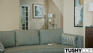 tushy rides anal while wife is gone in doggystyle sex