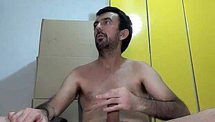 Naughty Guy In White Underwear Exposes Big 25cm Cock Cumming