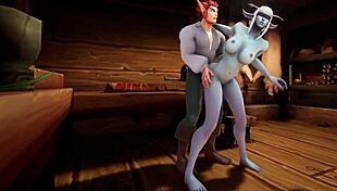 Elf Blindfolded Fucking Night Elf In Kitchen Warcraft Parody