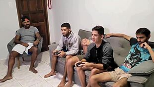 Friends Gather For Video Game Night With Juninho Oficial And Henrique Alagoano