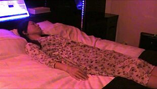 cute asian girl reaches uterine orgasm through training