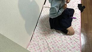 japanese amateur cums hard from new masturbation technique
