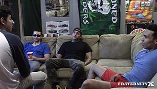 Wow, New Pledges Get Intense Hole Practice In This Gay Group Session!