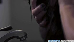 As experienced woman stimulates her own clitoris she has orgasmic release as gorgeous woman