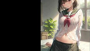 ai illustration of anime character with big tits