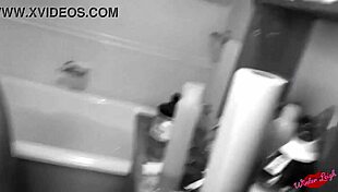 vintage babe deepthroats toys in the pool tub for retro pov fun.