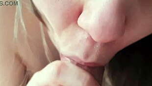 Wow! Sucking His Dick POV on My Tits!