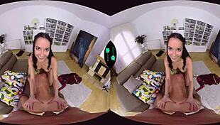 Blonde and brunette in naughty lesbian fun 😈