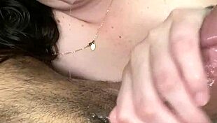 i love how ella sucks my wet cock with her cute mouth