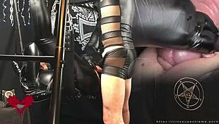 Gothic Mistress Fucked on Sex Swing