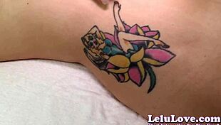 Pov Touching And Rubbing Her Tattoo Then Cumming All Over It - Lelu Love