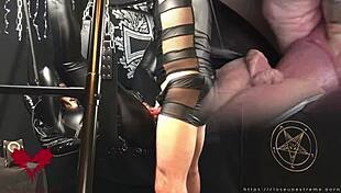 Gothic Mistress Fucked on Sex Swing