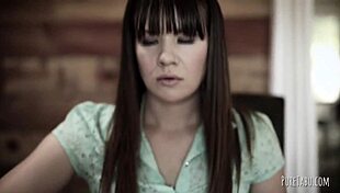 Stepdaughters in a hot threesome with shaved tits