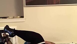 Halloween cosplay with Hazelnutxxx in blue hair costume.