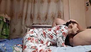 I got an erotic massage while she watched and masturbated