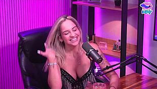 the little blonde naked in the studio orgasms