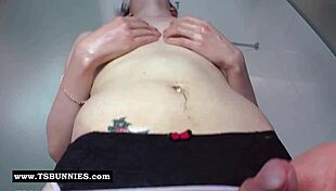 Teen shemale in the shower?