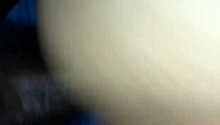 Latina takes on big black cock, monster size stretching her tight pussy in intense fucking session.